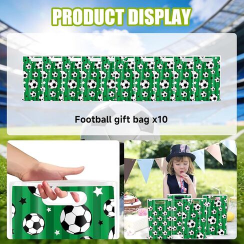 60PCS Soccer Party Favors, Soccer Goodie Bag Stuffers with 10 x 6.5 Inch Bags Keychain Medal Tattoo Sticker Slap Bracelets Whistles, for Kids Soccer Birthday Party Decorations Supplies Souvenirs in Kuwait