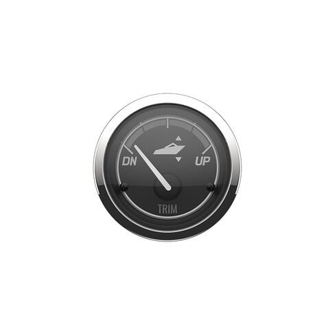 مقياس تقليم الطاقة Mercury Marine 8M6020006 - وجه أسود كلاسيكي مع إطار من الكروم - مقياس تقليم القارب OEM - يناسب محركات Mercury ثنائية الشوط ورباعية الأشواط in Kuwait