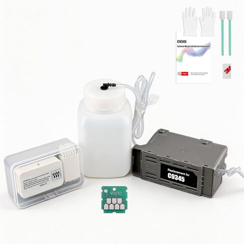 C9345 Ink Maintenance Box with External Bottle and chip Resetter for ET-8550 ET-16600 ET-5850 ET-5800 ET-16650 ET-8500 WF-7840 WF-7820 ET-5880 WF-7310 ST-C8000 ST-C8090 (PXMB9/C12C934591) in Kuwait