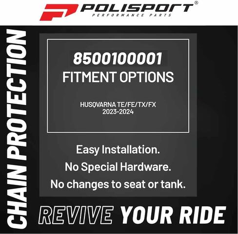 واقي إطار الدراجة النارية Polisport Motocross (MX) للدراجات الترابية Husqvarna TE/FE/TX/FX (2023-2024) - جودة OEM لملاءمة فائقة وحماية متينة، سهلة التركيب - أسود in Kuwait