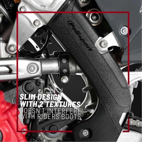 واقي إطار الدراجة النارية Polisport Motocross (MX) للدراجات الترابية Husqvarna TE/FE/TX/FX (2023-2024) - جودة OEM لملاءمة فائقة وحماية متينة، سهلة التركيب - أسود in Kuwait