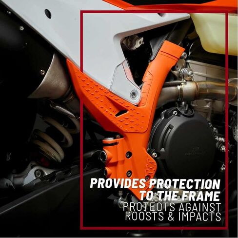 واقي إطار الدراجة النارية Polisport Motocross (MX) للدراجات الترابية Husqvarna TE/FE/TX/FX (2023-2024) - جودة OEM لملاءمة فائقة وحماية متينة، سهلة التركيب - أسود in Kuwait