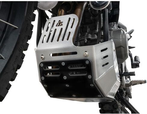 لوح انزلاق Tusk Quiet Glide Adventure - ألومنيوم فضي مع درع UHMW متوافق مع CF Moto Ibex 450 2025 in Kuwait