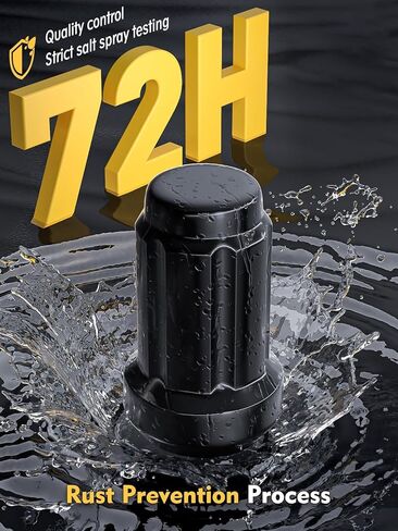 MIKKUPPA 7/16-20 24 قطعة من صواميل العجلات - بديلة لسيارة Toyota 4runner 1984-1986، 1969-1987 Blazer، 1970-1987 Jimmy، 1960-1987 K10 عجلة ما بعد البيع، كروم 7/16"-20 نهاية مغلقة صامولة إطار صلبة in Kuwait