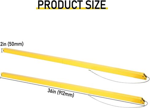 Sidasu Yellow Tailgate Assist Lift Assist System Fit, 2 Side Trailer Gate Lift Assist Kit for Utility Trailers with 12 "to 24" Side Rails and 4 "to 6" Height Tailgate or Ramp,Max 180lbs Load Capacity in Kuwait