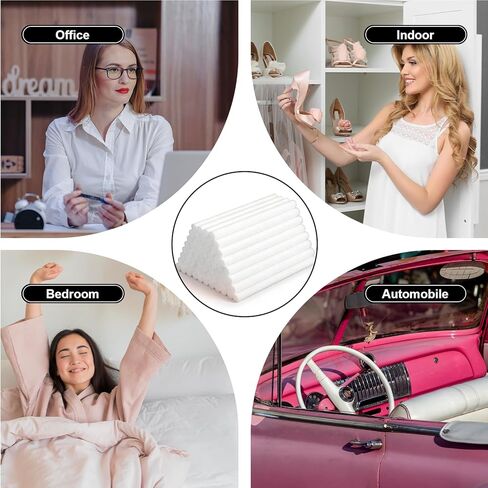 60 Pcs Car Diffuser Sponges Refill Sticks Mini Air Diffuser Pure Humidifier Filter Replacement Wick Absorbent Sponge Sticks for Car Office Bedroom Humidifier Ultrasonic Aroma 3.15×0.31 Inches in Kuwait