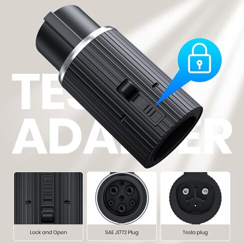 Mavulo for Tesla to J1772 EV محول شاحن 19KW شحن سريع 80A/240V، محول NACS يناسب موصلات جدار Tesla / شاحن الوجهة / موصلات الهاتف المحمول، حل شحن EV للمنزل والسفر in Kuwait