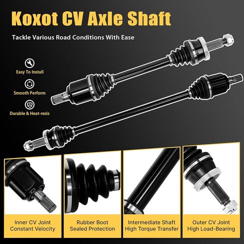 2PCS Front CV Axle Shaft Assembly Compatible with Hyundai Sonata 2015 2016 2017 2018 2019, Fit for Kia Optima 2016-2020 L4 2.4L GAS, Driver and Passenger Side, ‎NCV75078 NCV71001K in Kuwait