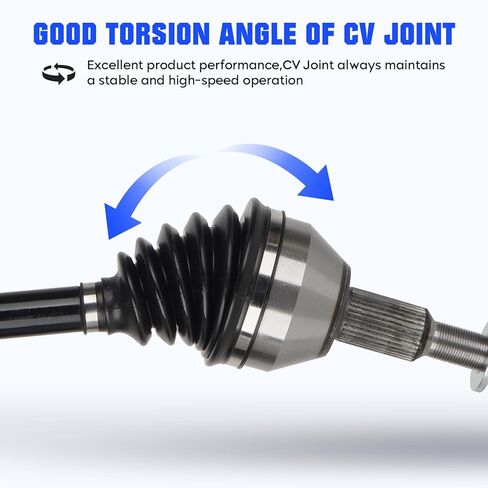 2 pcs Front Left&Right CV Axle Shaft Set for 3.6L 4L for Dodge Grand Caravan 08-20, for Chrysler Town & Country 08-16, for Volkswagen Routan 09-10, for Ram C/V 3.6L (Only for Automatic) in Kuwait