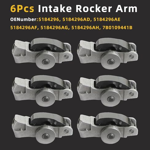 6Pcs Intake Rocker Arm Fit For Jeep Wrangler Grand Cherokee Chrysler Pacifica Voyager Dodge Durango Ram ProMaster 1500 3.6L 2016-2025 5047896AD 5047896AC in Kuwait