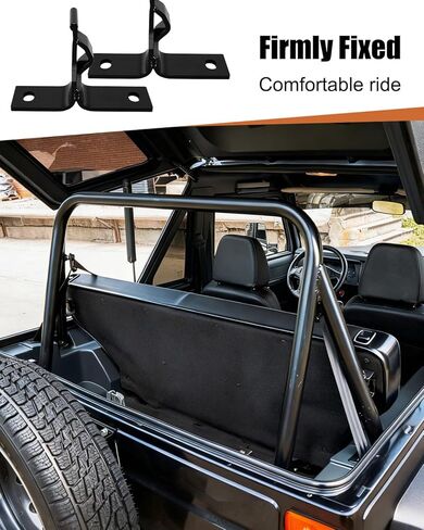 PWSLKO Rear Seat Bracket Kit Fold & Tumble Compatible with Jeep Wrangler YJ 1987-1995 & CJ 1976-1986 in Kuwait