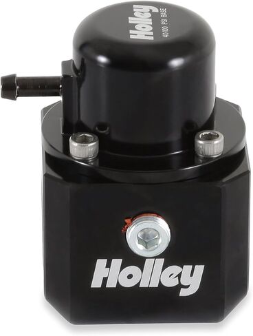 Holley Fuel Pulse Damper, In-Line, 40-100 psi, 8 AN Female O-Ring Inlet, 8 AN Female O-Ring Outlet, 1/8 in NPT Port, Fitting Included, Aluminum, Black Anodized, Kit in Kuwait