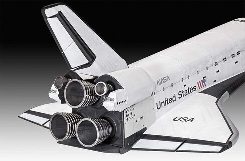 Revell Gift Set 05673 Space Shuttle 40th Anniversary 1:72 Scale Unbuilt Plastic Model Kit with Contacta Professional Glue, Paintbrush & Selected Aqua Color Paints in Kuwait