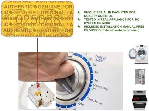 Original connector A03648203 CKD648203X compatible with U-line Washer Switch -Door lock fits old # A03648203 in Kuwait
