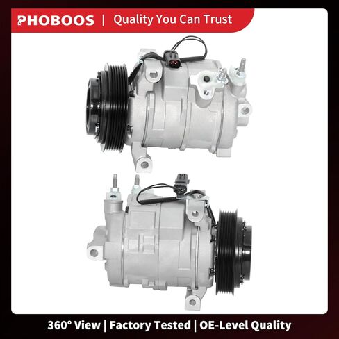 ضاغط تكييف الهواء PHOBOOS مع قابض متوافق مع جيب جراند شيروكي 2011-2021 ودودج تشارجر 2011-2013، دورانجو 2011-2015، تشالنجر وكرايسلر 300 - محرك V8 فقط، المرجع. 98314 in Kuwait