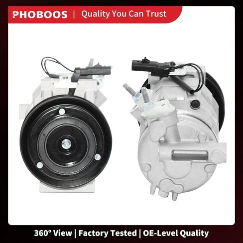 ضاغط تكييف الهواء PHOBOOS مع قابض متوافق مع جيب جراند شيروكي 2011-2021 ودودج تشارجر 2011-2013، دورانجو 2011-2015، تشالنجر وكرايسلر 300 - محرك V8 فقط، المرجع. 98314 in Kuwait