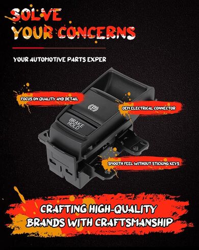 CCIYU Parking Brake Switch Fit 2016-2022 for Honda HR-V Hand Brake Button Parking Switch Replaces 35355-T7A-J01 35355-T7A-J02 in Kuwait