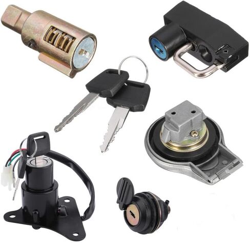Ignition Switch Lock and Fuel Gas Cap Key Set Compatible with Virago XV125 XV250 XV 125 250 in Kuwait