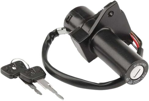Ignition Switch Lock Door Set Door Lock Set Lock Fuel Tank Cover Compatible with YBR125 2005 2009 in Kuwait