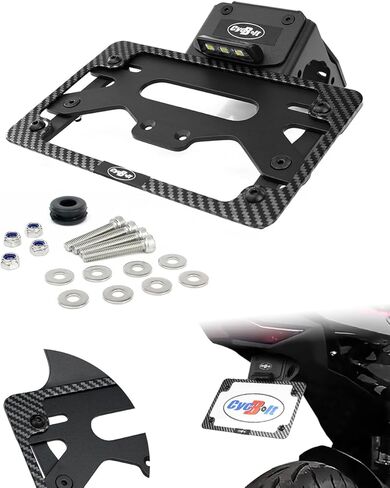 مجموعات مزيل الحاجز مناسبة لـ Z500 Ninja 500 2024-2025، Z400 2019-2025، Ninja 400 2018-2025، Z250 2019-2024، 2018-2024 Ninja 250 Tail Tidy لوحة ترخيص تناسب مع إشارات الانعطاف in Kuwait