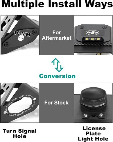 مجموعات مزيل الحاجز مناسبة لـ Z500 Ninja 500 2024-2025، Z400 2019-2025، Ninja 400 2018-2025، Z250 2019-2024، 2018-2024 Ninja 250 Tail Tidy لوحة ترخيص تناسب مع إشارات الانعطاف in Kuwait