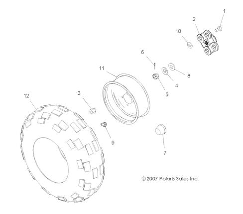 صامولة Polaris ATV، قطعة OEM الأصلية 7542714، الكمية 1 in Kuwait