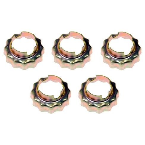 KarParts360 for Plymouth Sundance 1990 91 92 93 1994 Spindle Nut Retainers | 5 Pieces | Steel Material | 32 Millimeters Hex Size | M22-1.5 Thread Size | Replacement for 4293167, 4293167AB in Kuwait
