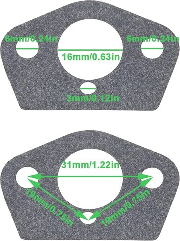 2 Pcs Carburetor Gasket 11161290505 Replace OEM 1116 129 0505 Compatible with Stihl 015 in Kuwait