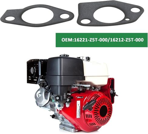 ECSiNG 4 قطع استبدال حشية المكربن ​​16221-Z5T-000 16212-Z5T-000 متوافق مع Honda GX390 in Kuwait