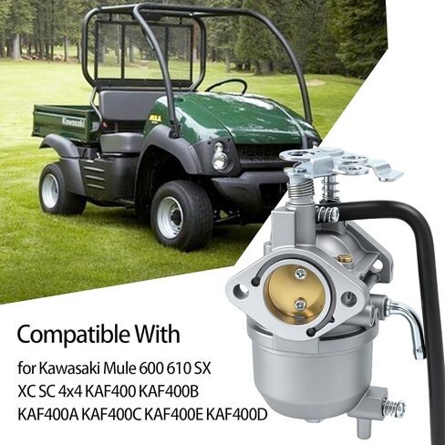 15003-2943 Carburetor for Kawasaki Mule 600 610 SX XC SC 4x4 KAF400 KAF400B KAF400A KAF400C KAF400E KAF400D, Carb with Tune-Up Kit Replaces for Kawasaki 15003-2943 15004-0953 in Kuwait