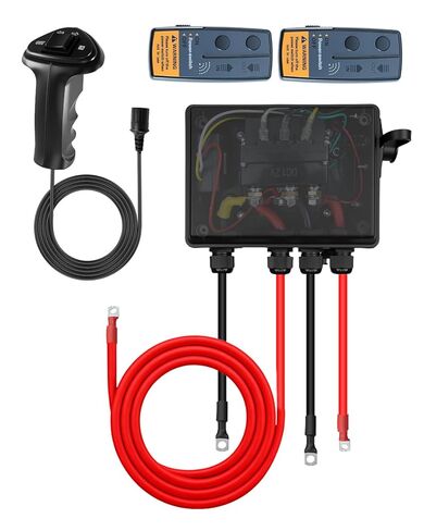 Winch Solenoid Contactor Relay Kit, 12V 500A Winch Control with Waterproof Box, Fits for 8000lbs-17000lbs ATV UTV Jeep Trailer Winches, Pre-Wired in Kuwait