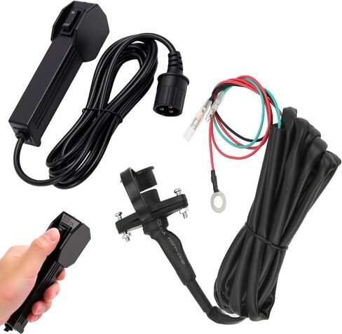 VINGVO Winch جهاز تحكم عن بعد سلكي للتحكم عن بعد لـ ATV UTV Winch، 3 قابس أنثى الشق، وحدة تحكم عن بعد ونش الأراضي الوعرة المحمولة مع كابل 9ft لـ ATV UTV in Kuwait