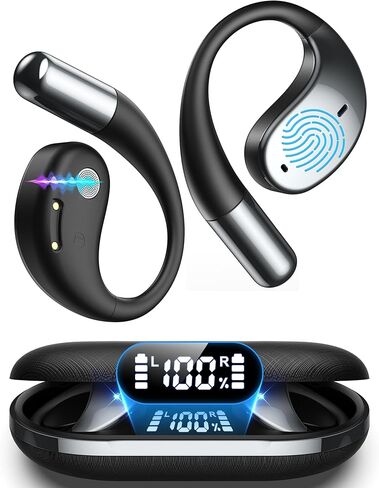 AI Translation Earbuds Real Time, 2026 Upgraded 6-in-1 Instant Language Translator Earbuds with Chat-AI, 144 Languages & 11 Offline, for Travel Business Office Meeting (Black) in Kuwait