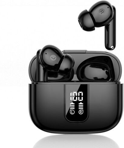 CAITS Language Translation Earbuds, 3-in-1 Fast Translator Earbuds 150 Languages & Accents Online Translation, Spanish Translation Earbuds in Real Time fit iOS & Android (Black) in Kuwait