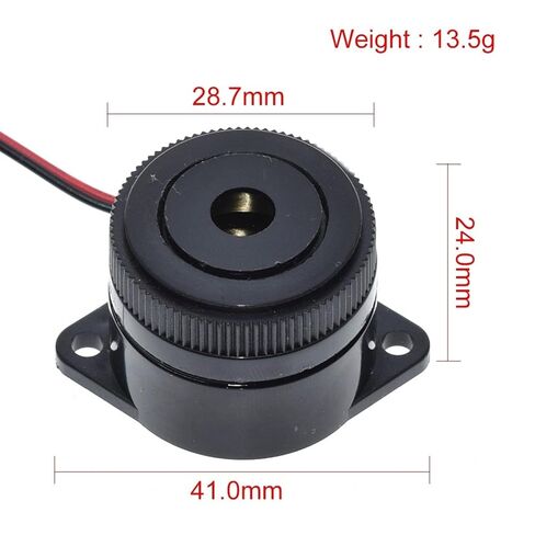 QSI-2910 90DB Buzzer 29.5x24.5mm DC 12V Active piezoelectric Buzzer Continuous Sound in Kuwait