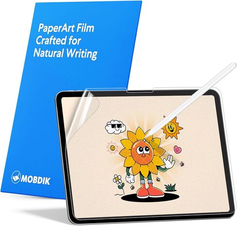 MOBDIK [عبوة من قطعتين من واقي الشاشة بملمس الورق متوافق مع iPad Air 13 بوصة/iPad Pro 13 (2024) [إصدار جديد مصمم للكتابة الطبيعية] [انعكاس أقل] [صديق لسن القلم] [مع مجموعة تركيب سهلة] in Saudi Arabia