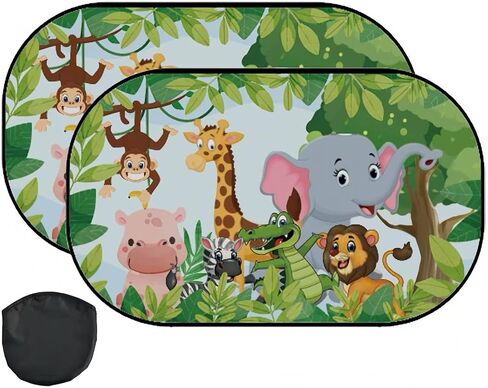 Car Window Shade for Baby -Glare Shield and UV Rays Protection for Your Child, 2-Pack-20 X 12" Window Shade (123) in Kuwait