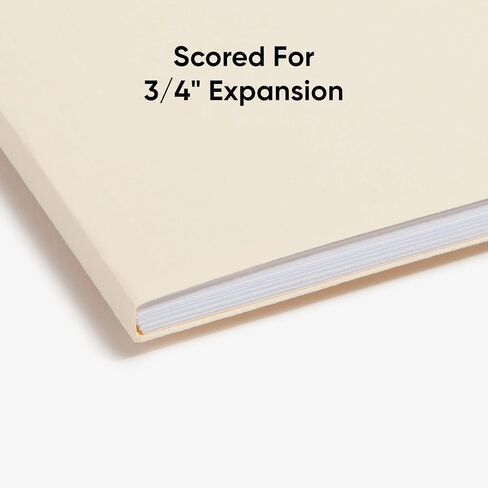 Smead Fastener File Folders, 25 Count, Manila, Reinforced 1/3-Cut Tabs, Letter Size (14536) in Kuwait