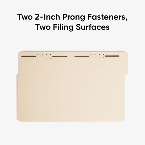 Smead Fastener File Folders, 25 Count, Manila, Reinforced 1/3-Cut Tabs, Letter Size (14536) in Kuwait