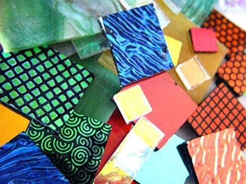 Devardi Glass Handmade COE 90 Fusible Dichroic & Sheet Glass 2oz Mix in Kuwait