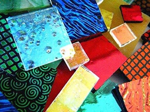 Devardi Glass Handmade COE 90 Fusible Dichroic & Sheet Glass 2oz Mix in Kuwait