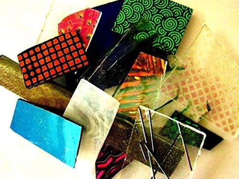 Devardi Glass Handmade COE 90 Fusible Dichroic & Sheet Glass 2oz Mix in Kuwait