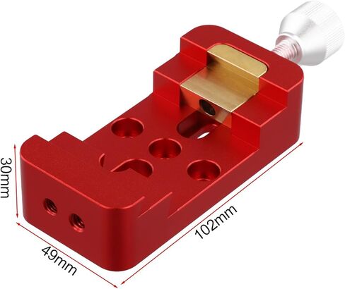 Aluminum Alloy Dovetail Mounting Base for Telescope Equatorial Mount, Quick Release Finderscope Clamp with Multifunctional Screw Holes, 102x49x30mm in Kuwait