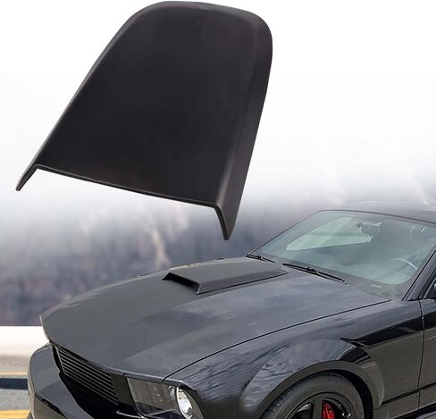G-PLUS Front Air Vent Hood Scoops Compatible with Ford Mustang GT V8 2005 2006 2007 2008 2009 Racing Style, Black in Kuwait