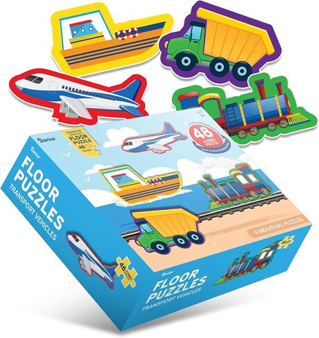 Darice Alphabet Train Floor Puzzle for Kids – 28 Jumbo Pieces, 10-Foot Long Educational ABC Jigsaw Puzzle – Learn Letters & Animals, Ages 3+ in Kuwait