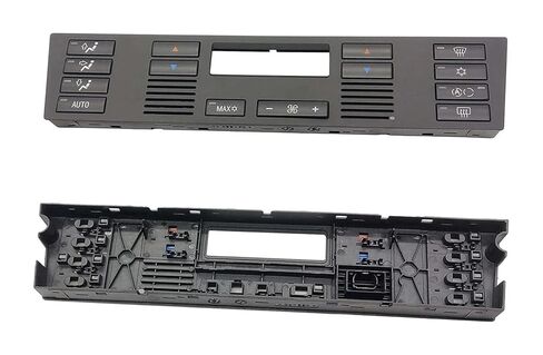 لوحة التحكم في المناخ AC لسيارات BMW E39 525i 530i 540i M5 E53 X5 2001-2006 HVAC لوحة قبعات التحكم في المناخ مع مفتاح زر 64116915812 in Kuwait