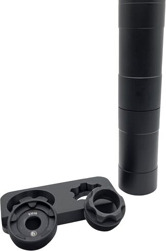 Rugged Obsidian 9/45 Suppressor Tool/Wrench - Heavy-Duty Carbon Fiber Infused, 2 in 1 - Made in USA (Tool Only) (with Baffle Straightener) in Saudi Arabia