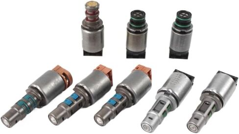 8PCS Transmission Shift Solenoids Kit Compatible with A6GF1 Transmission Including Part Numbers 46313-3B030 and 46313-3B000 in Kuwait