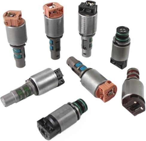 8PCS Transmission Shift Solenoids Kit Compatible with A6GF1 Transmission Including Part Numbers 46313-3B030 and 46313-3B000 in Kuwait