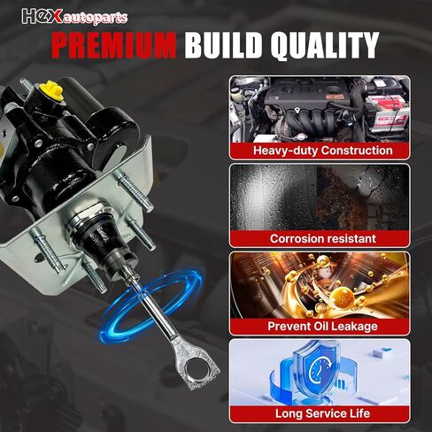 Hex Autoparts 52-7393 Hydro Boost Power Brake Booster متوافق مع 2007-2011 Chevy Silverado 2500 HD 3500 HD، Suburban 2500 & GMC Sierra 2500 HD 3500 HD، Yukon XL، استبدال 20759772 in Kuwait
